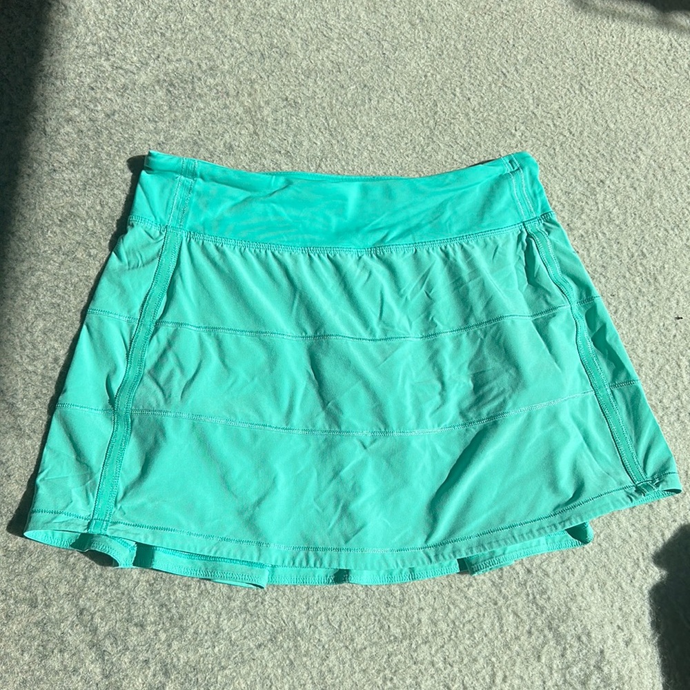 Lululemon Pace Rival Mid Rise Skirt Kelly Green